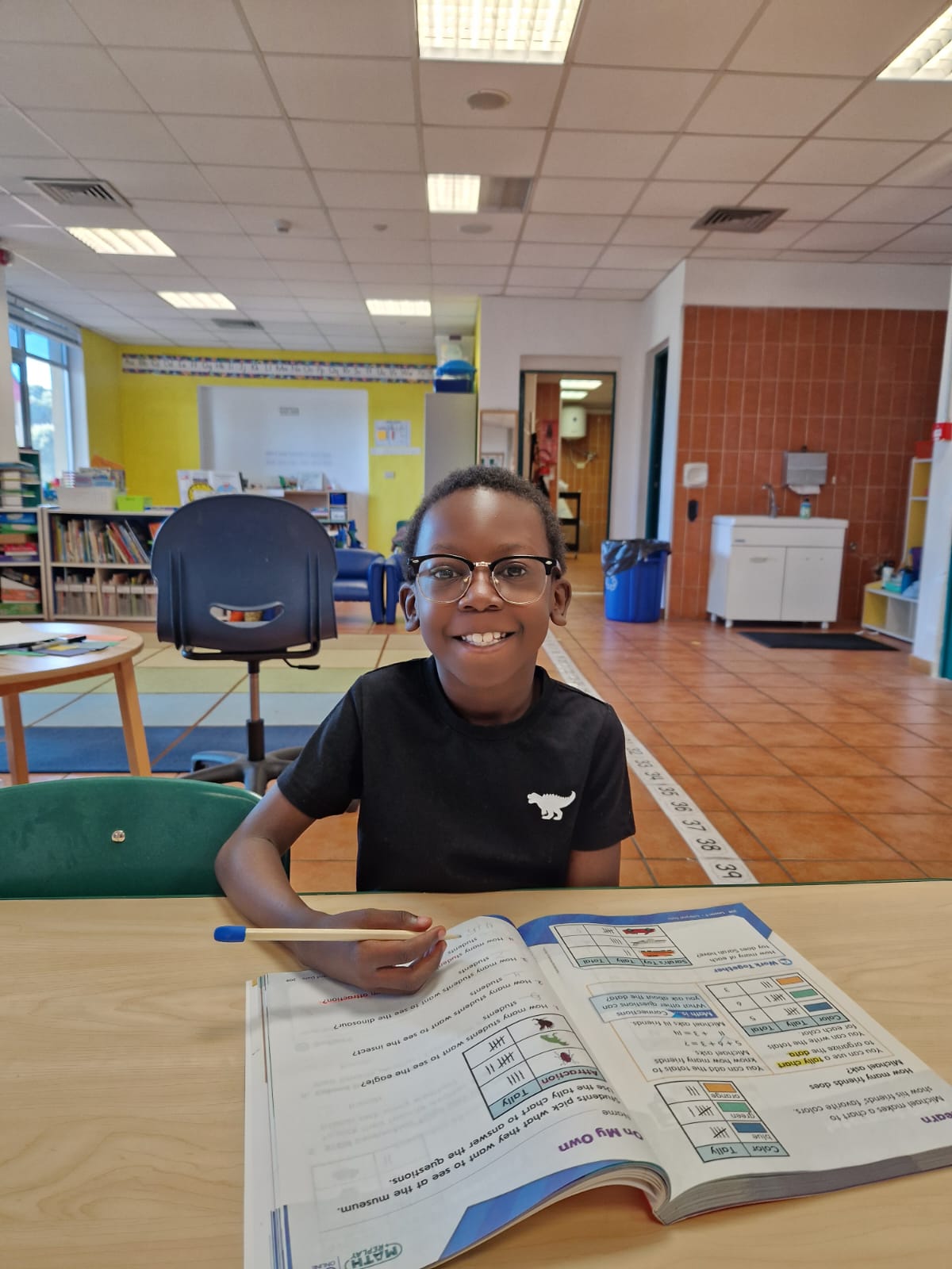 student working